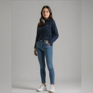 The North Face Women's Full-Zip Hoodie - Size M - Black/Gray